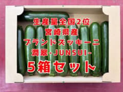 ブランドズッキーニ | 潤翠-JUNSUI- | 宮崎県産 Mサイズ 5箱セット 