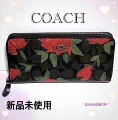 yuuuxxx 様【COACH】【新品未使用】レッド　ローズ　長財布　プレゼントのサムネイル