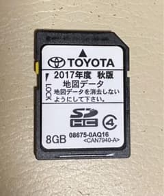 トヨタ純正 NSCP-W62 2017年度 秋版 地図データ SD 中古のサムネイル