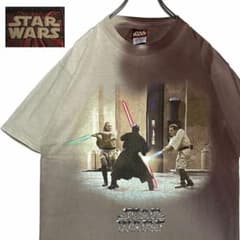 激レア90sUSA古着 スターウォーズ エピソード1 tシャツ タイダイ柄 XL 