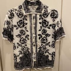 ヴィンテージ　USED シャツ　花柄　ペイズリーのサムネイル