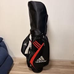 初心者セット】アディダスキャディーバッグ 黒赤 おまけ多数 - メルカリ