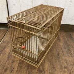 A-壁⑤ メジロ籠 鳥籠 鳥かご 竹籠 竹かご 虫かご 飼育小屋 バード