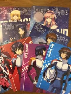 機動戦士ガンダムSEED クリアファイル 下敷き 8枚セットのサムネイル
