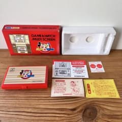 任天堂 ゲームウォッチ ミッキー&ドナルド 箱説明書付き 液晶ムラ DM