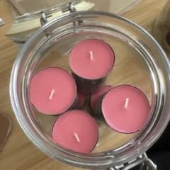 ピンク アロマキャンドル10個のサムネイル