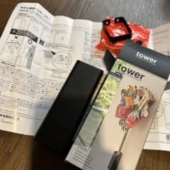 N様専用　tower 山崎実業　熊手　福笹ホルダー　黒のサムネイル