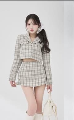 ダーリッチ Vernal Tweed コンパクトジャケット&スカートセット！M
