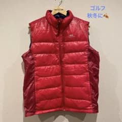 TIGORA リバーシブル 中綿ベスト 赤×ネイビー メンズのサムネイル