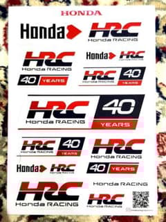 Honda HRC 40周年記念ステッカー