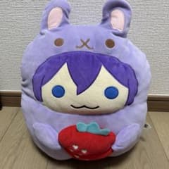 ななもり。ぬいぐるみクッション パープル いちごのサムネイル