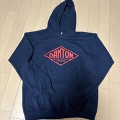 DANTON ネイビー フード付きパーカー - メルカリ