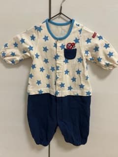 mikihouse ロンパース 星柄 50cm 60cm 長袖のサムネイル