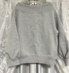 snidel オフショルダー スウェット グレー