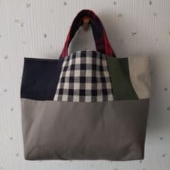 ハンドメイド パッチワークトートバッグのサムネイル