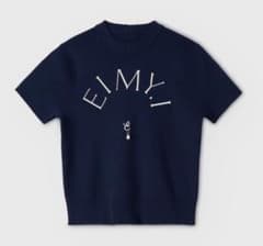 EIMY ロゴニットプルオーバー ネイビー