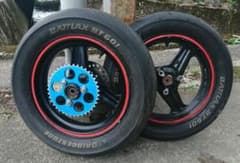 NSR ホイール ３本スポーク  エイプ 前後ディスク化にのサムネイル