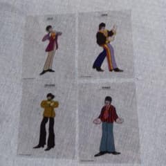 The Beatles 透明ステッカー 4枚セットのサムネイル