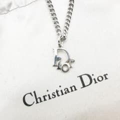 3004 極美品✨ Dior ネックレス CD ロゴ 希少 シルバー - メルカリ