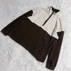 c8742 Dazy 양털 재킷 하프 Zip 차 흰색