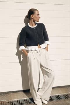 新品未使用】ZARA ポプリンコンビニットジャケット S（7-9号） - メルカリ