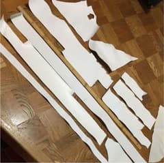 革 ハギレ  白のサムネイル