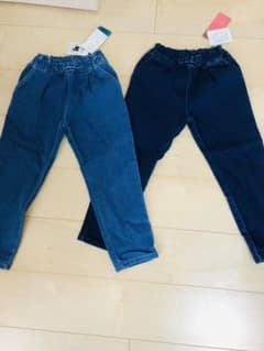 ウエストリボン　デニムパンツ　120センチのサムネイル