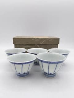 d491 煎茶碗 ガンギ 5客 北村和峰 紙箱 茶道具 古物 - メルカリ