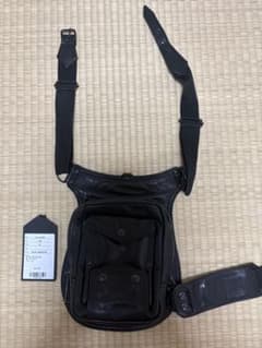 KADOYA レザー レッグバッグ ボディバッグ ブラックのサムネイル