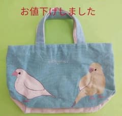 文鳥　ミニトートバッグのサムネイル