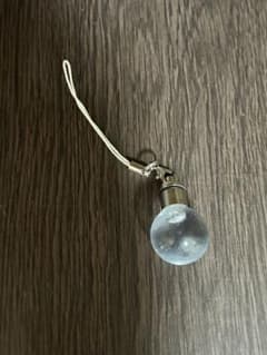 青色LED付き透明球体チャームのサムネイル
