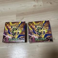 ポケモンカード　ストームエメラルド 片方シュリンク付き　ぺりぺりあり2BOX ポケモンカードゲーム ストームエメラルド 2BOX シュリンクあり1 ペリ