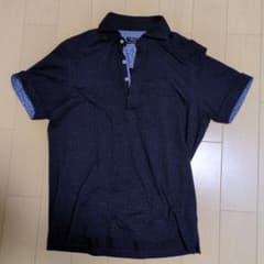 Men's Bigi ポロシャツ ネイビー 花柄 Lサイズのサムネイル