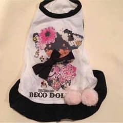 犬服♡パリエロ♡チワワ DECO DOLL  SSサイズ 白黒のサムネイル