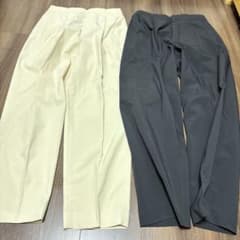 UNIQLO×Theory 感動タックイージーパンツ M 2本セットのサムネイル