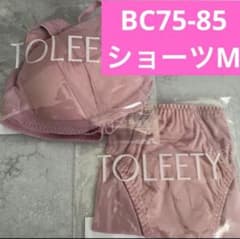 TOLEETY 軽やかストレスフリーブラ&ショーツ ⭐️BC75-85ピンク