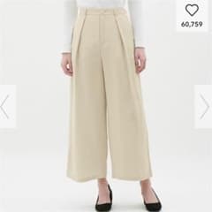 GU リネンブレンドワイドパンツのサムネイル