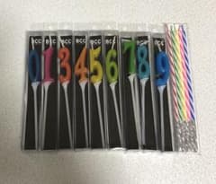 数字キャンドルのセットのサムネイル