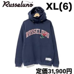 ラッセルノ ゴルフ フラグローズ ロゴ マスク P.O フーディー ネイビー