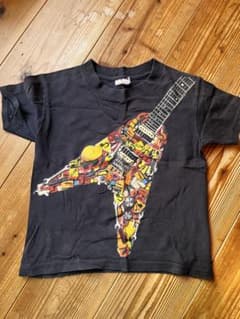 ギターグラフィック Tシャツ 黒のサムネイル