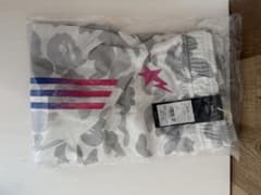 adidas×BAPE FB ショーツ ホワイト Lサイズのサムネイル
