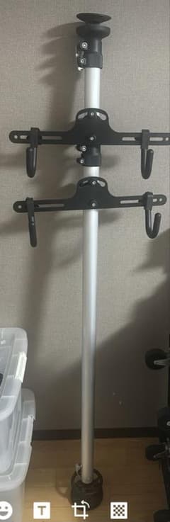 自転車用突っ張り式ディスプレイスタンド 2台用のサムネイル