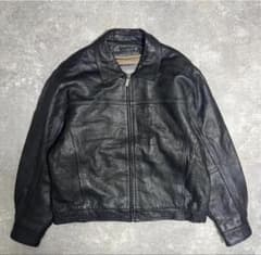 00s レザージャケット 本革 短丈 黒色のサムネイル