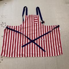Lisa Larson エプロン ストライプ 猫刺繍のサムネイル