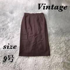 Vintage 빈티지 (9호) 무릎 길이 타이트 스커트 일본제 안감 첨부