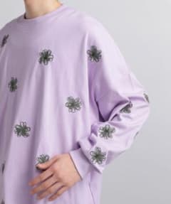 HARE フラワーシシュウカットソー　長袖のサムネイル