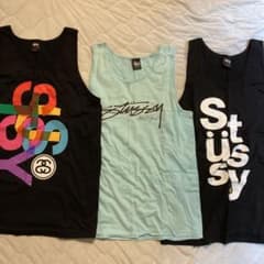 stussy タンクトップ　３着セット　 L２枚、XL1枚のサムネイル