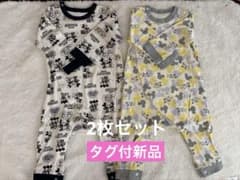 【新品タグ付】2枚セット　ベルメゾン　長袖カバーオール 80 ディズニーのサムネイル