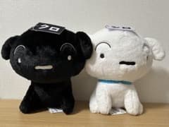 크레용 신짱 김모의 용사도 푹 봉제인형~시로와 크로~ 2마리 세트
