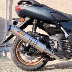 H*ラ様 NMAX グリファス X FORCE チタン マフラー 新品 NMAX グリファス X FORCE チタン マフラー メテオ リアルスピード製